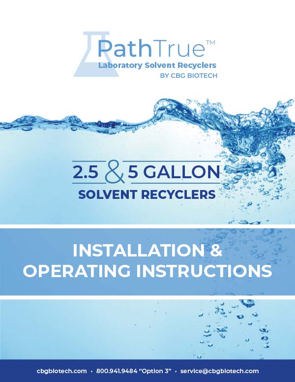 2.5 G & 5 G PathTrue Standard Solvent COVER